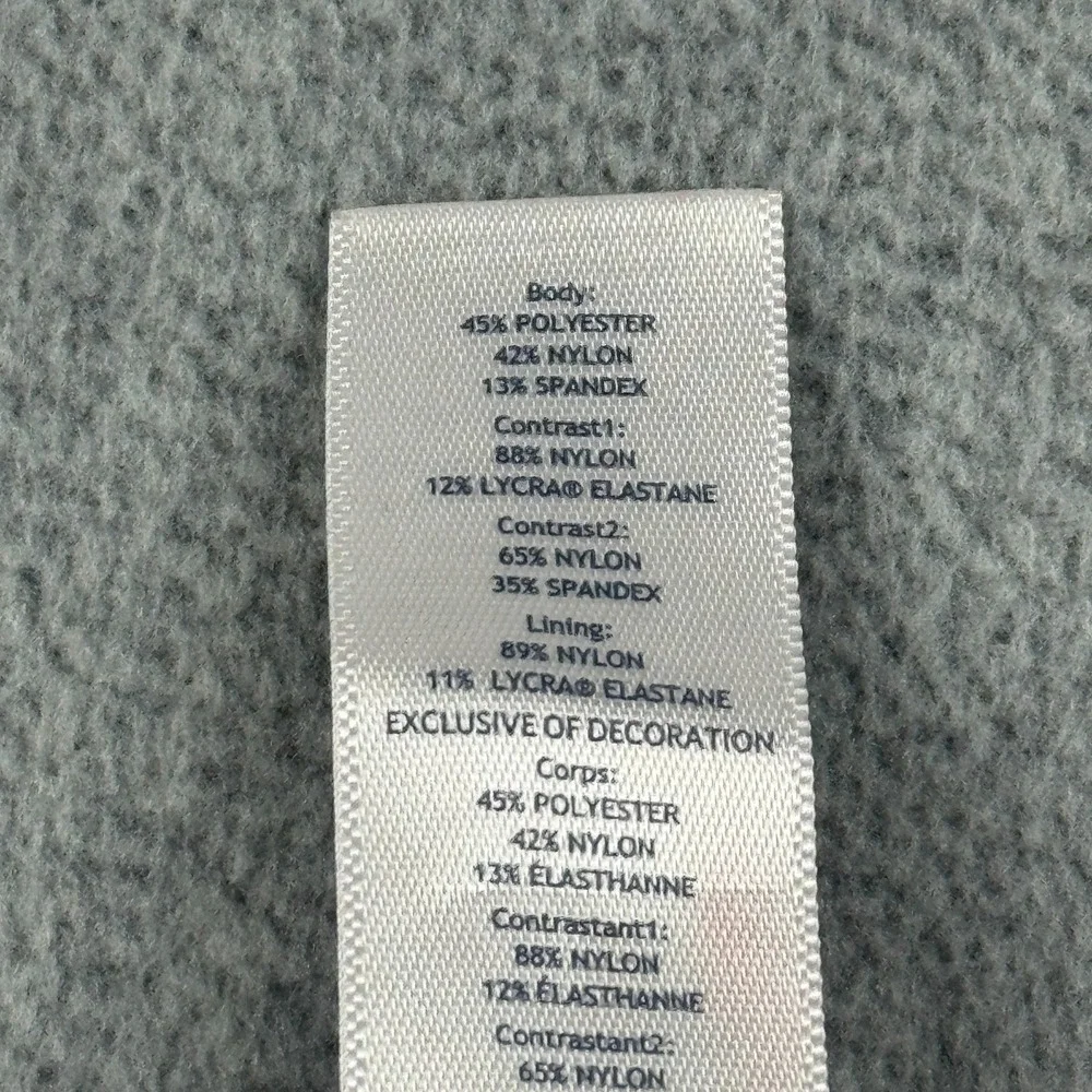 Ivivva by‎ Lululemon Leggings Girls 10 Gray Tight Mesh Side Pockets Athletic